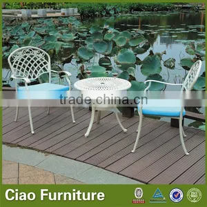 Color Dot Coffee Table Set Cast Aluminum Furniture thumbnail-1
