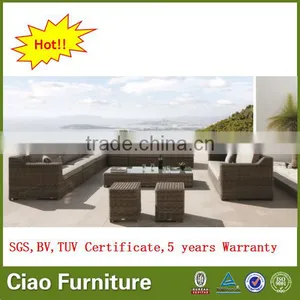 Modern Design Rattan Outdoor Furniture Wicker Sectional Sofa Set thumbnail-1