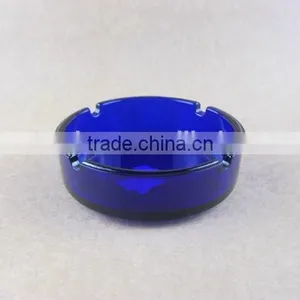 Beautiful Blue Glass Ashtray thumbnail-5