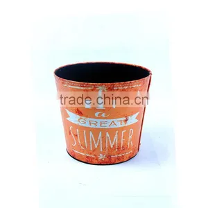 Orange Waste Bin Faux Leather Kitchen Trash Can No Lid thumbnail-2