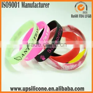 Cheap Custom Camouflage Silicone Wristbands thumbnail-3