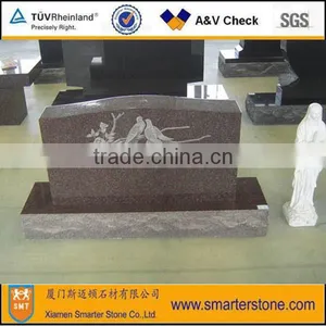 New Style Tombstone Gravestone Granite Monument for Grave Decorations thumbnail-1