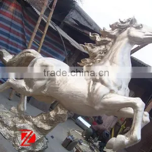 Life Size Jumping Bronze Horse Statue for Sale thumbnail-1