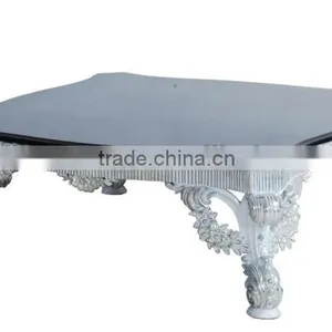 Baroque Style Antique Rectangle Coffee Table thumbnail-1