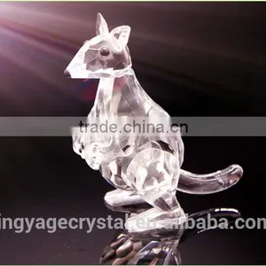 Crystal Christmas Gift Crystal Kangaroo Model Glass Figurine thumbnail-1