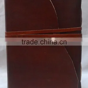 Handmade Vintage Strip Closer Torn Flap Leather Journal thumbnail-1