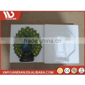 New China Products For Sale Art Work Resin Craft Peacock Solar Home Solar Led Ground Light thumbnail-6