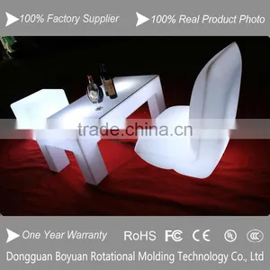 Fashionable Led Rectangular Table, Led Luminous Plastic Table, Led Cafe Furniture thumbnail-6