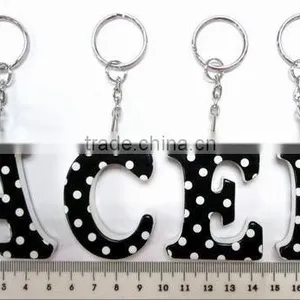 Wholesale Letter Key Chain, Alphabet Key Chain, Plastic Key Chain With Printing, Customized Promotion Alphabet Letter Design thumbnail-1