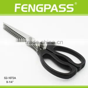S2-1072A 8-1/4" PP Handle With 5 Blades Stainless Steel Sharpness Shredder Herb Scissors thumbnail-1