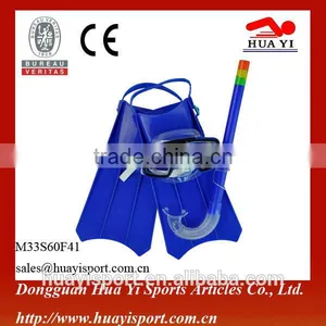 2016 Adult Junior Size Dive Mask Snorkel Diving Set With Adujustable Strap Fins thumbnail-1