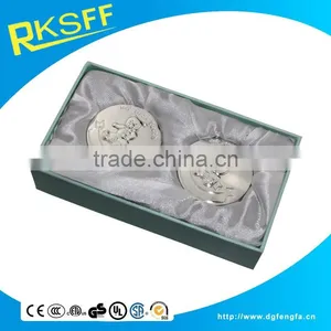 Baby Gifts Little Bear Carved Silver Metal Baby Tooth and Curl Box Set thumbnail-3