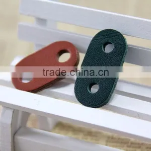 2014 Garment Customized Debossed 3d Faux Leather Cord Stoppers thumbnail-3