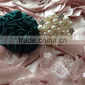 Silver Luxury Pearl & Rhinestone Napkin Ring For Wedding Candlelight Dinner thumbnail-4