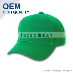 Green Baseball Cap 100%cotton Drill thumbnail-1