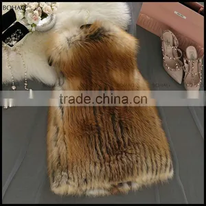 Silver Fox Hand Knit Vest Top Quality Fur Vest thumbnail-6