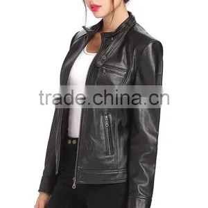 New Arrival American Style Custom Made Cow Leather Jacket Wholesale Price thumbnail-4