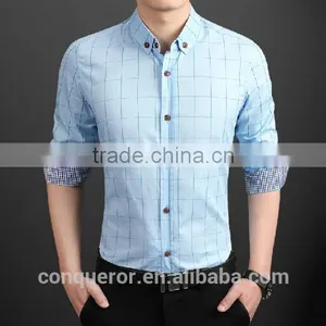 Grid New Style Bespoke Casual Men Shirt BSRTL0059 thumbnail-1