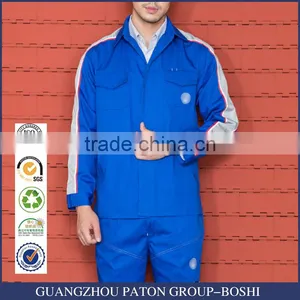 Custom High Quality Unisex Long Sleeve Royal Blue Workwear thumbnail-1