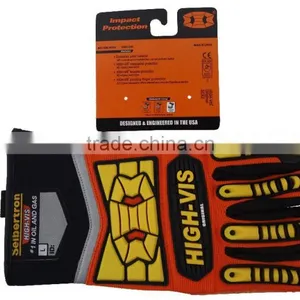 EN388 4232 Oilfield Drilling PVC Dotts Anti Slip Impact Protection Western Safety Work Gloves thumbnail-1
