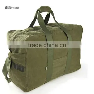 Olive Canvas Huge Travel Luggage Bags thumbnail-1