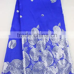 2017 Hot Selling African Raw Silk George Fabric India George Wrappers thumbnail-5