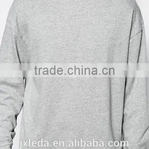 Wholesale Comfortable Oversized Crewneck Plain Men Sweatshirt Made in China thumbnail-3