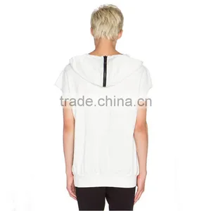 2014 Fashion Cotton Men Plain T-shirt With Hood t Shirts for Men thumbnail-2