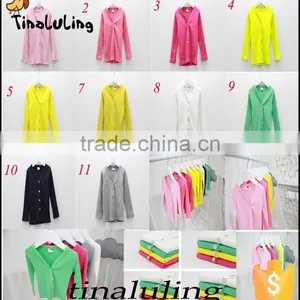 2015 New Style Candy Color Plain Kids Cardigans thumbnail-1