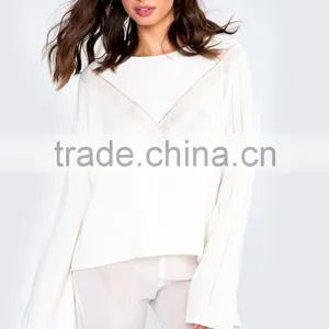 Fashion Plus Size Cashmere Merino Wool Plain Sweater Women thumbnail-1
