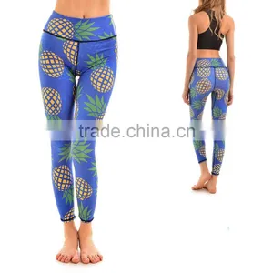 2017 WholesaleCompression Tight Gym Wear Custom Sublimation Leggings Printed Yoga Pants for Women thumbnail-2