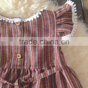 Girls Boho Tassles Cotton Dress Kids Back to School Dress thumbnail-3