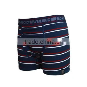 Men Underwear Sexy Custom Boxer Briefs for Men Striped Underwear thumbnail-2