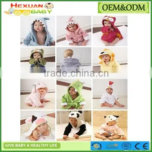 Hooded Animal Bathrobe Cartoon Baby Towel Character 11 thumbnail-1