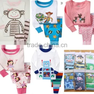 100% Cotton Baby Pajamas Baby Tee Shirts Tight Top Pant Kids T-shirt thumbnail-1