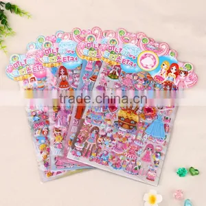 Customizable Children Carton Sticker Puffy Stickers Multicolor Education Sticker Foam Sticker Bubble DIY Sticker thumbnail-1