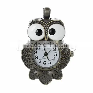 China Watches Face For Pocket Watches Necklace Pendants Owl Halloween Antique Bronze Battery Included 4.5cm x 3.1cm1 Piece thumbnail-1