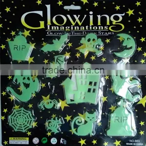 Halloween Wall Sticker Glow in Dark Window Sticker Fluorescent Luminous Decorations thumbnail-4