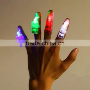 Flashing LED Finger Lights Rings Laser Light Party Disco Festival Flashing Toy thumbnail-2
