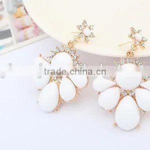 Fashion Contracted Joker White Earrings thumbnail-2
