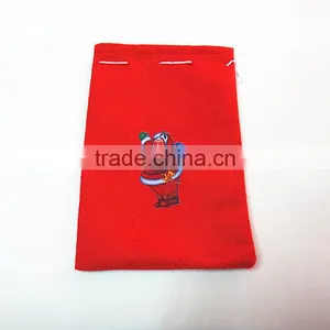Gift Bag Jewelry Red Velvet Pouch Drawstring Christmas thumbnail-5