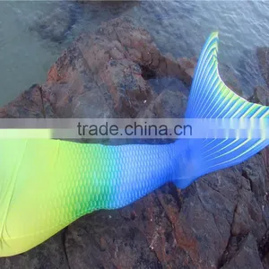 Ultra Shinny Fabric Swimmable Monofin Mermaid Tail for Swimming thumbnail-1