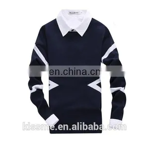 V-neck Twinset Man Sweater Couple Pullover China Men Clothing thumbnail-1