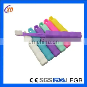 2015 Hot Selling Toothbrush Tool Colorful Silicone Toothbrush for Children thumbnail-1