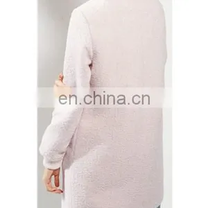 Hot Selling Elegant Ladies Flecked Longline Used Winter Bomber Jackets thumbnail-5