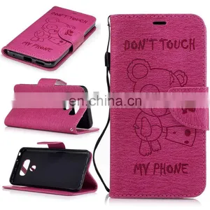 Wallet Style With Cards Slot PU Leather + TPU Full Cover Case for LG G6 thumbnail-1