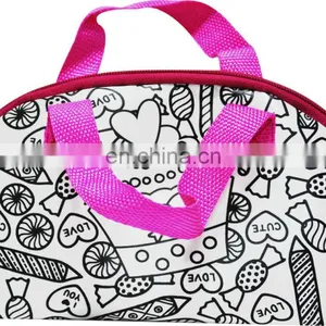 DIY Painting Your Own Satin Handbag for Kids With Color Markers thumbnail-1