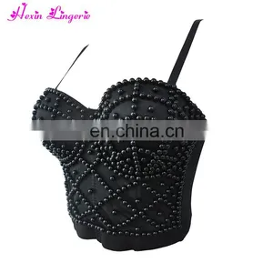 Paypal Accept Black Sequins Adjustable Straps Underwear Women Stylish Sexy New Style Bra thumbnail-5