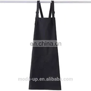Cotton Plain Kitchen Apron With Custom Logo High Quality From China thumbnail-4