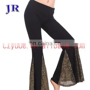 Ballroom Beautiful Women Belly Dance Sequins Pants K-4011# thumbnail-3